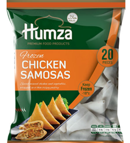 humza frozen chicken samosa halal 20 pieces