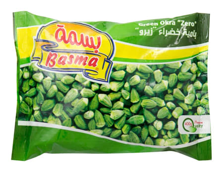 basma frozen green okra zero 400g