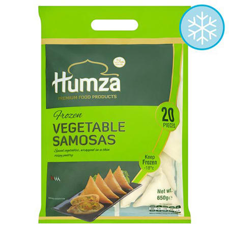 humza frozen vegetable samosa halal 20 pieces
