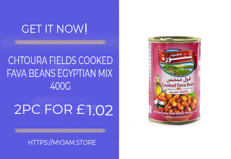 chtoura fields cooked fava beans egyptian mix 400g x2