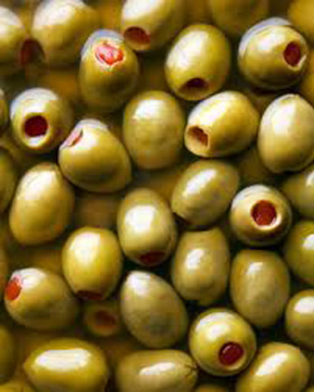 green olives with pepper 330g