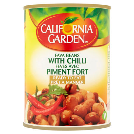 california garden fava beans with chili 450g