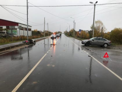 В Солнечногорске сбили несовершеннолетних на мотоскутере