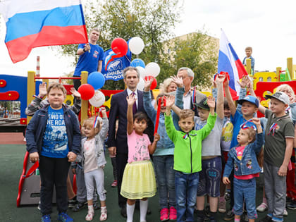 Лыткаринские единороссы открыли две новые детские площадки