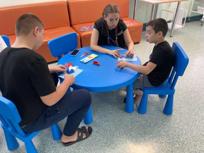 Мастер-класс для детей в Зарайской больнице