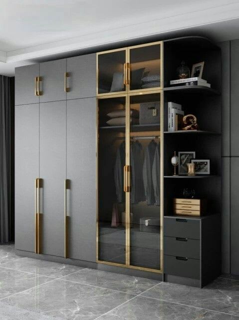 Modern interior with layered lighting and panel design