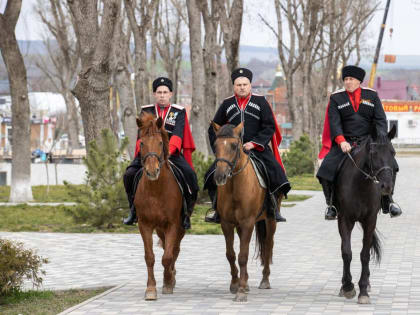 В пригороде Анапы казаки прибыли на голосование верхом на конях