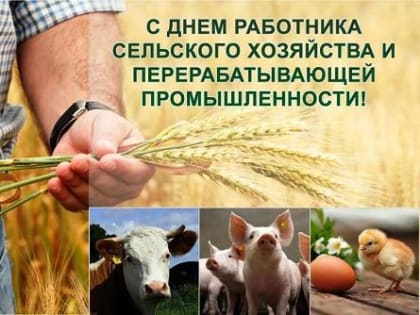 С Днём работника сельского хозяйства и перерабатывающей промышленности!