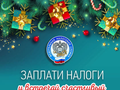 Начни новый год без налоговой задолженности!
