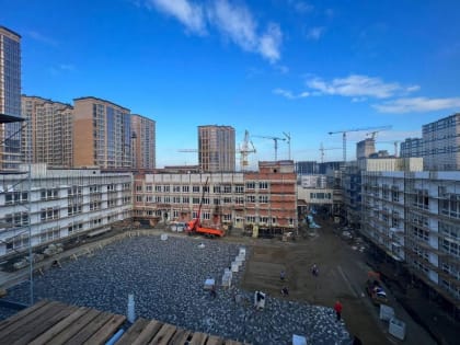 Школа на 1550 мест в районе Западного обхода Краснодара готова на 68%