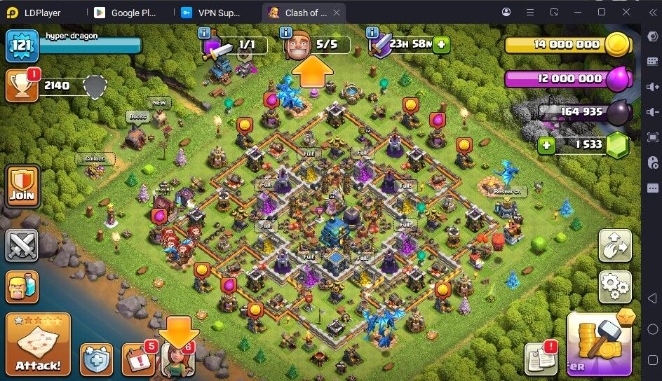 TH 12 | LVL 121 | BK 41 | AQ 44 | GW 20 | MP 20 | 2140 TROPHIES |#NCOC318