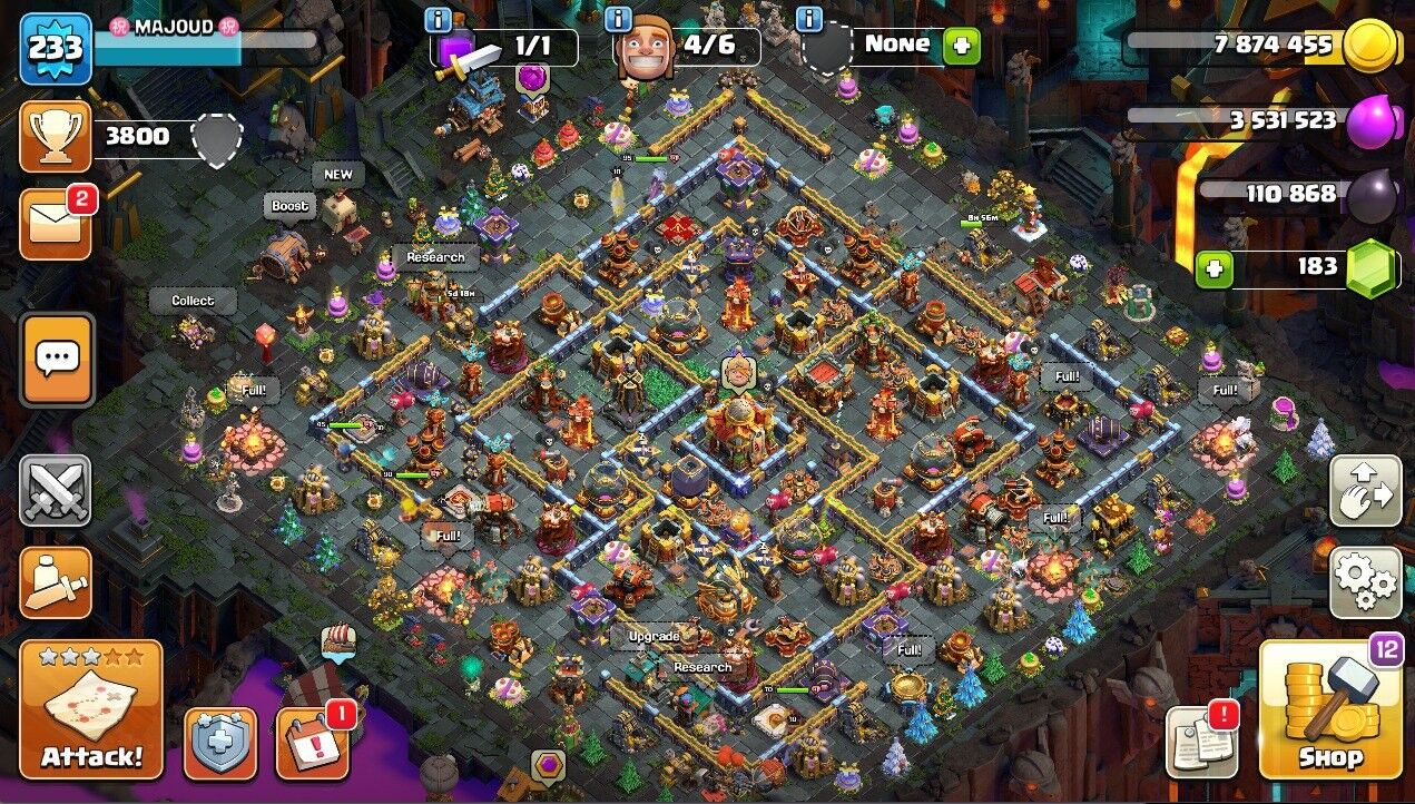 🥷STRONG TH 16 🖤 233 LVL 🖤 198 Gems 🖤 Max Heroes 🖤 90 BK 🖤 95 AQ 🖤 70 GW 🖤 45 RC 🖤 Great Skins 🖤 Full Access 🥷 🥷STRONG TH 16 🖤 233 LVL 🖤 198 Gems 🖤 Max Heroes 🖤 90 BK 🖤 95 AQ 🖤 70 GW 🖤 45 RC 🖤 Great Skins 🖤 Full Access 🥷