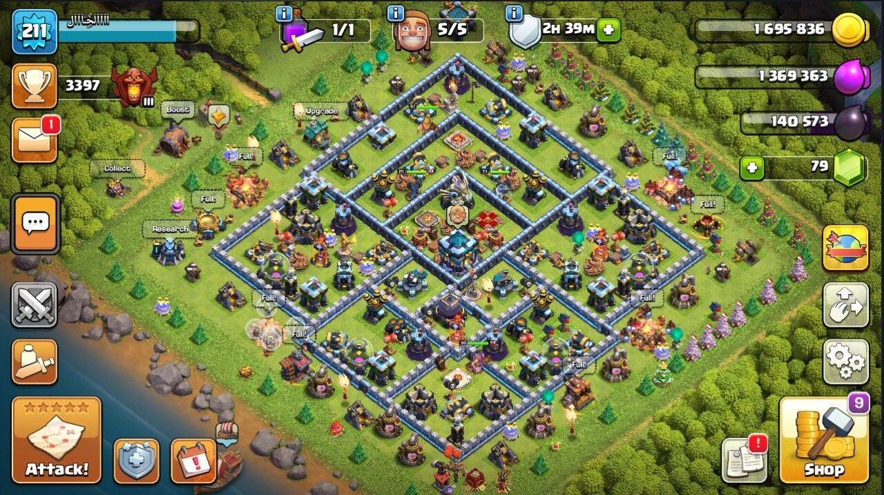 🥷ALMOST MAX TH 13 🖤 211 LVL 🖤 3397 Trophy 🖤 93 Gems 🖤 67 BK 🖤 73 AQ 🖤 50 GW 🖤 25 RC 🖤 Full Access 🖤 IOS/ANDROID (Screenshots Inside)🥷 🥷ALMOST MAX TH 13 🖤 211 LVL 🖤 3397 Trophy 🖤 93 Gems 🖤 67 BK 🖤 73 AQ 🖤 50 GW 🖤 25 RC 🖤 Full Access 🖤 IOS/ANDROID (Screenshots Inside)🥷
