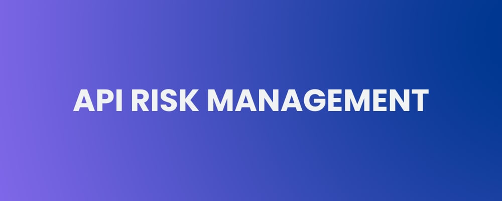 API Risk Management