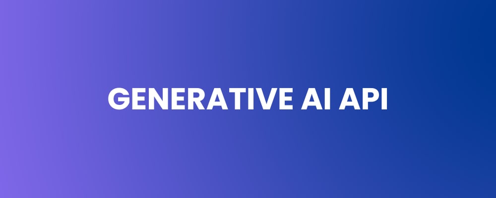 Generative AI API