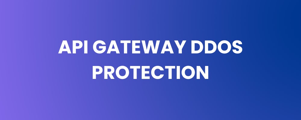 API Gateway DDoS Protection