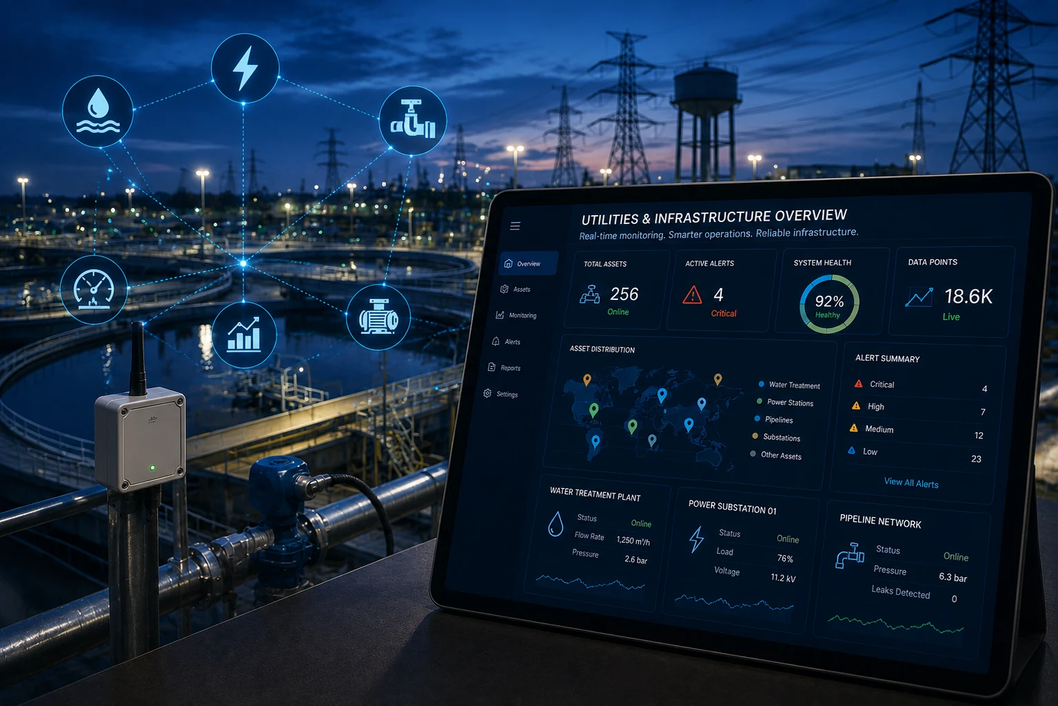 Versorgungsbetriebe und Infrastruktur