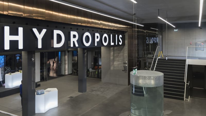 Wejście na wystawę Hydropolis