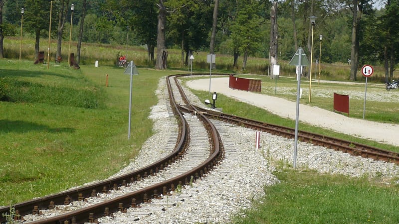 Trasa kolejki w Krośnicach