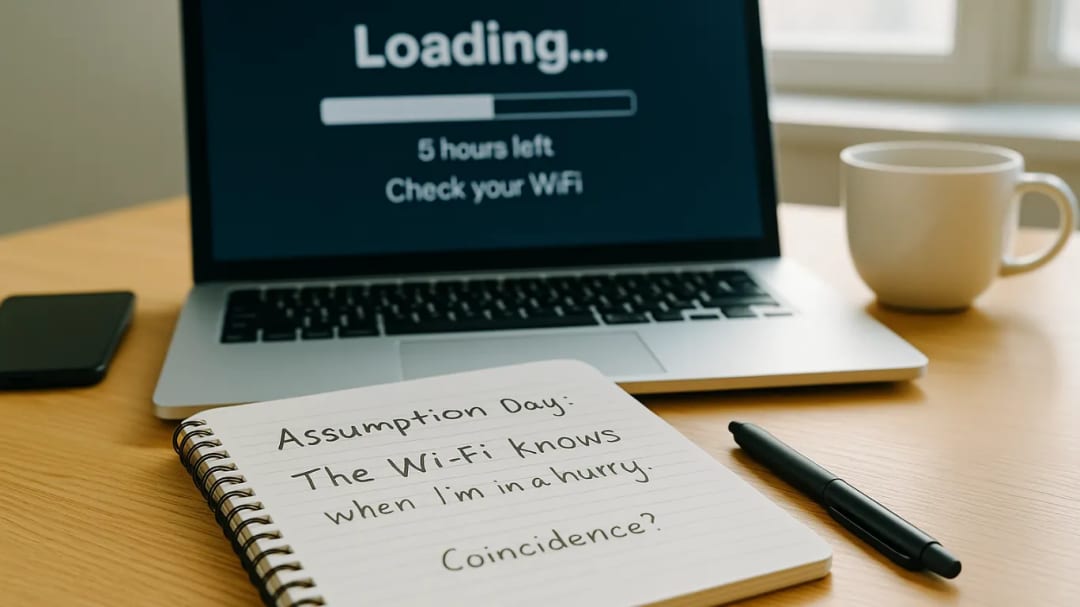 Write down one assumption you made today and question it