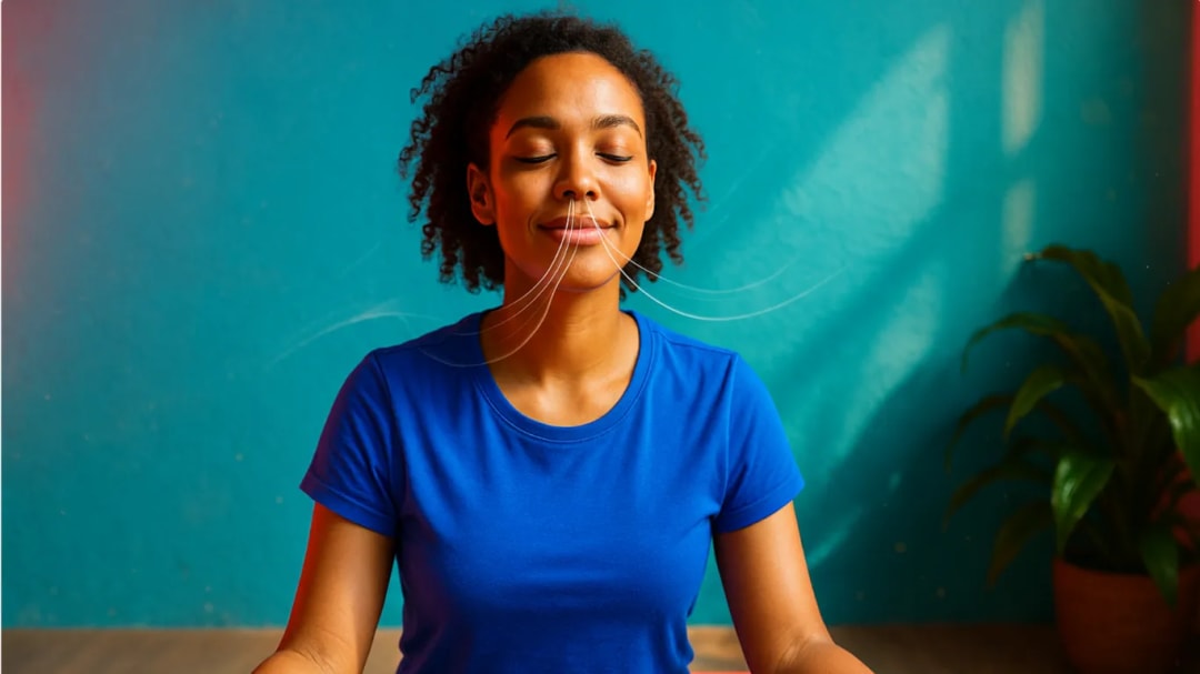 Notice the sensation of air entering your nostrils