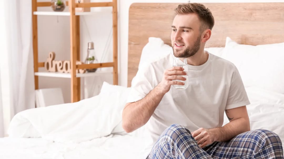 Drink a glass of water as soon as you wake up