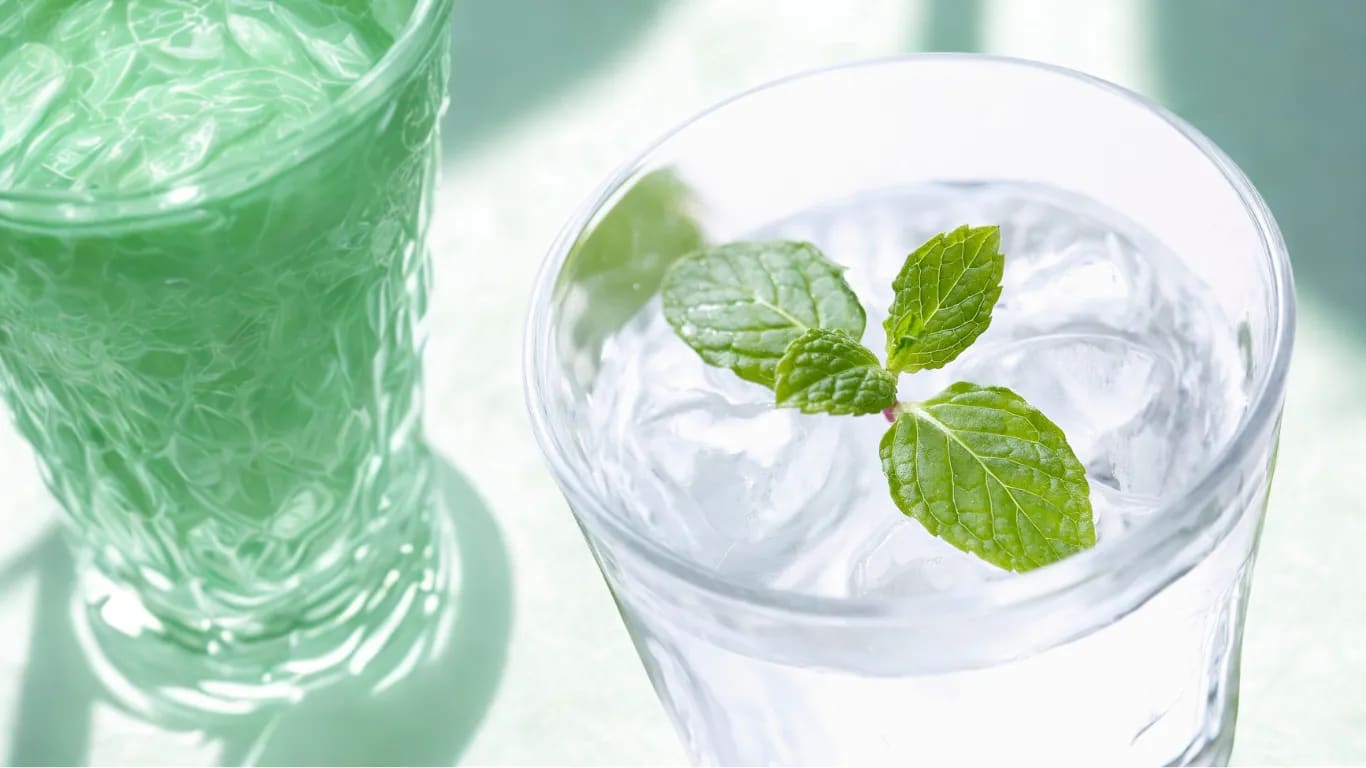Add a mint leaf to your water and take 3 mindful sips