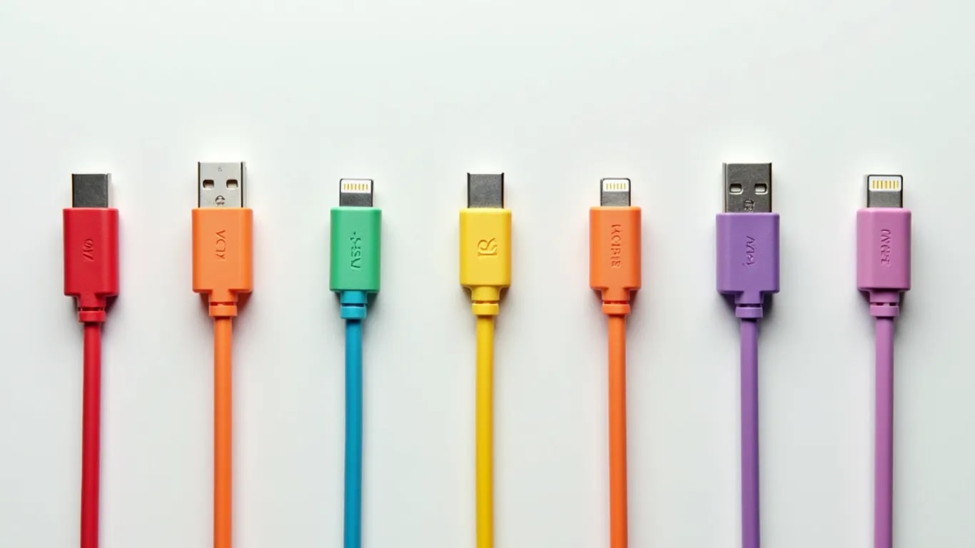 Richte Ladekabel in parallelen Linien aus