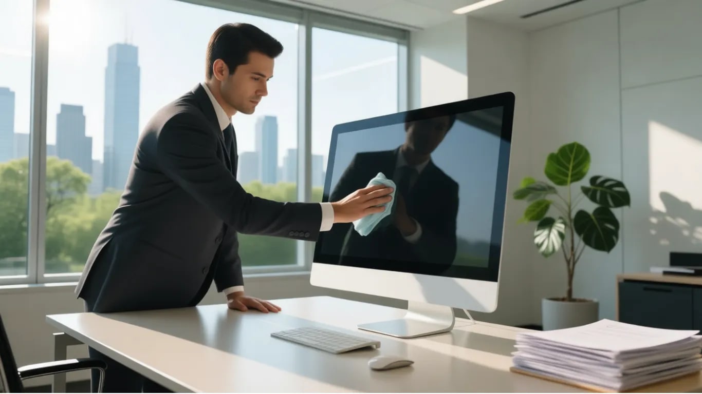 Räume deinen Computer-Desktop auf, indem du 3 alte Dateien in den Papierkorb oder einen Ordner ziehst