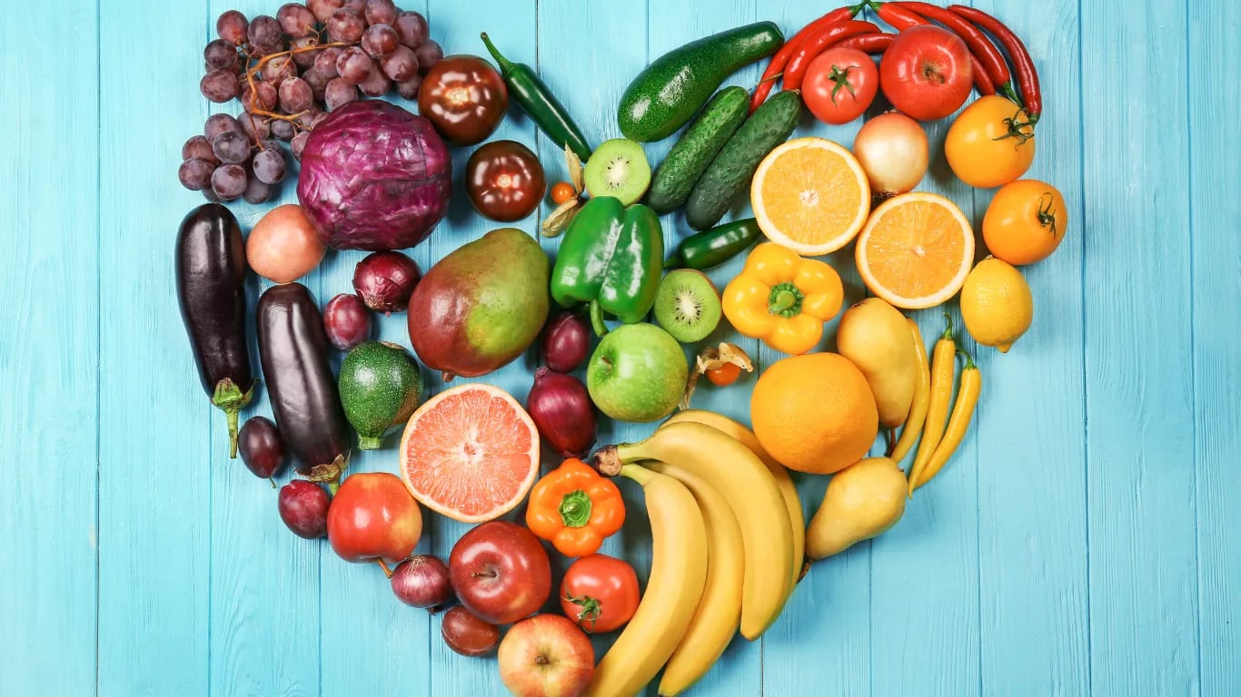 Nenne eine Frucht und ein Gemüse, das du heute essen wirst