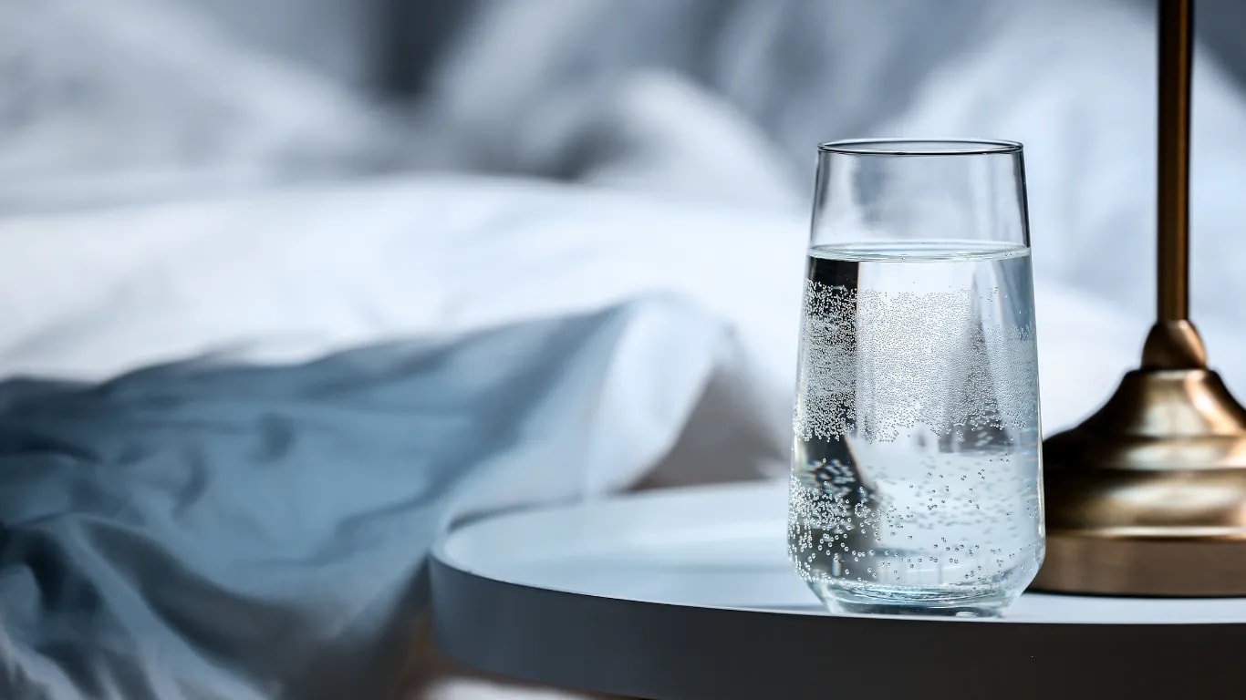 Set a glass of water next to your bed for tomorrow
