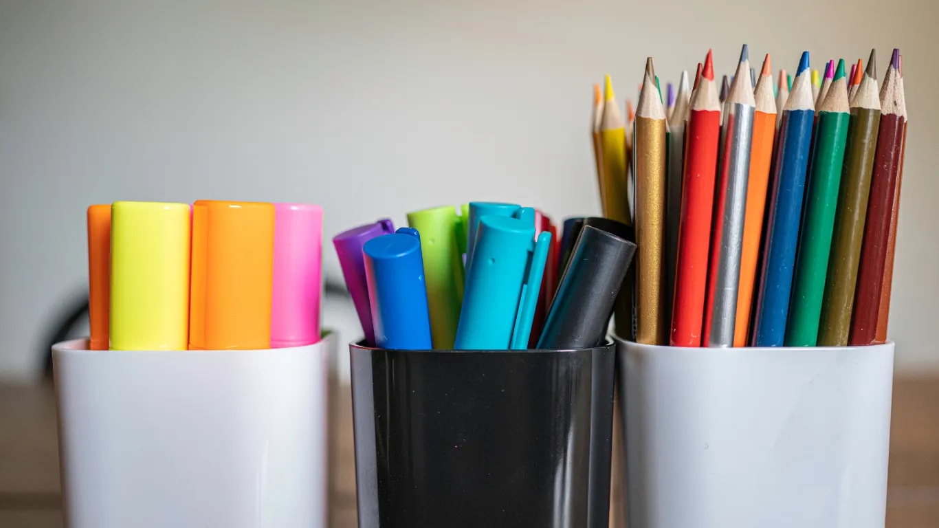 Group loose pens/pencils together