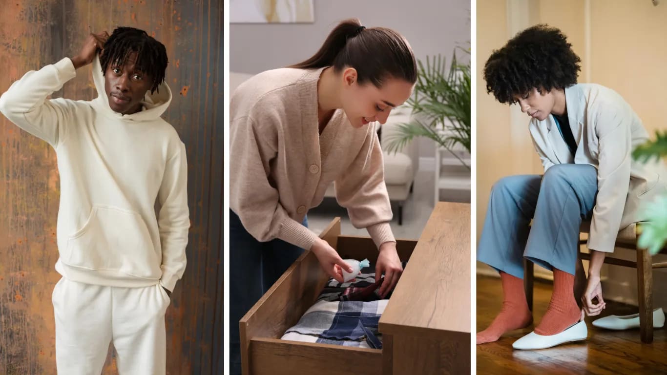 Ziehe dir frische Kleidung an, auch wenn du zu Hause bleibst