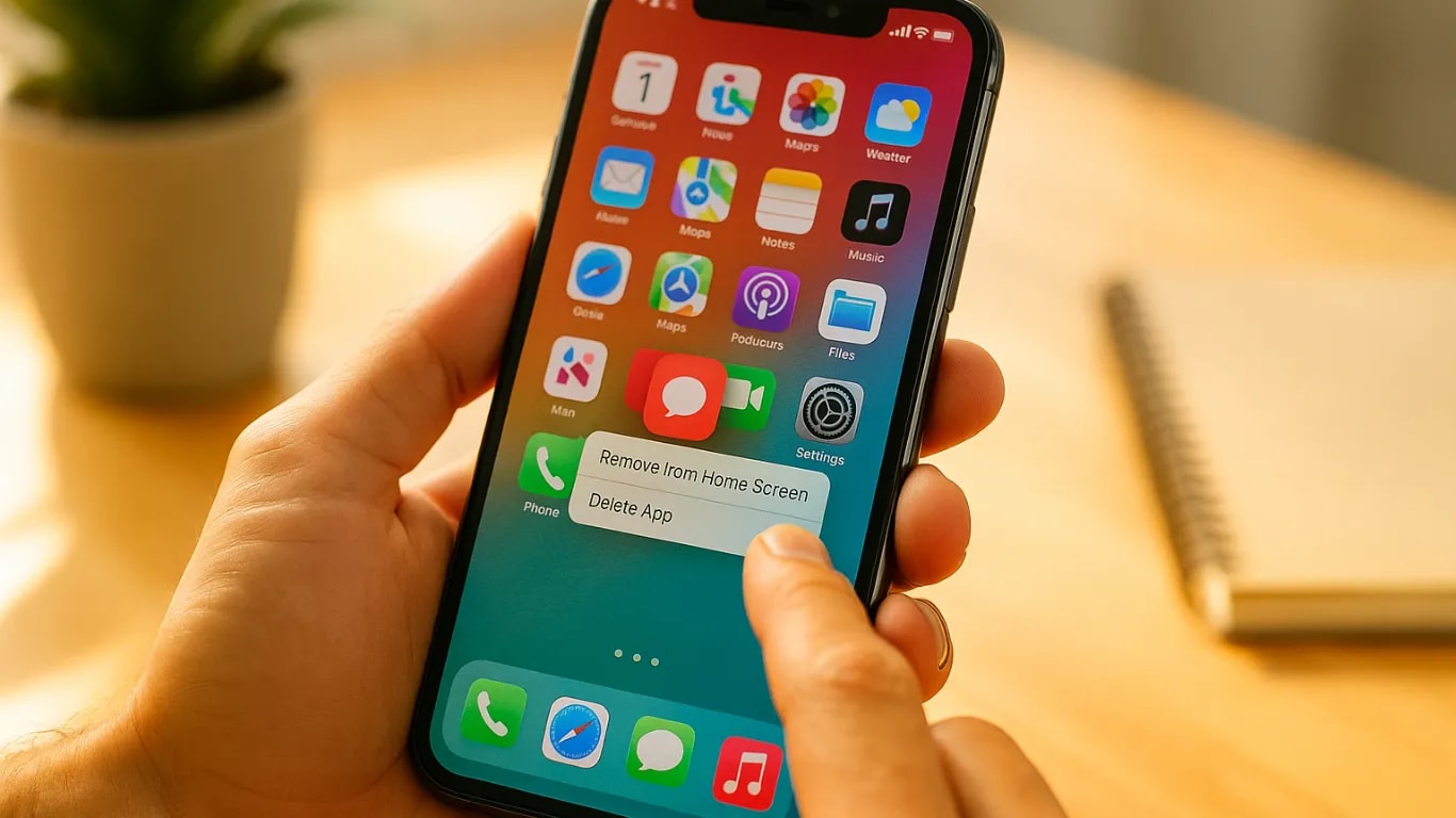Verschiebe die am meisten ablenkende App von deinem Home-Bildschirm