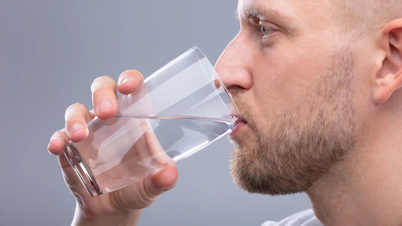 Take 3 slow sips of water