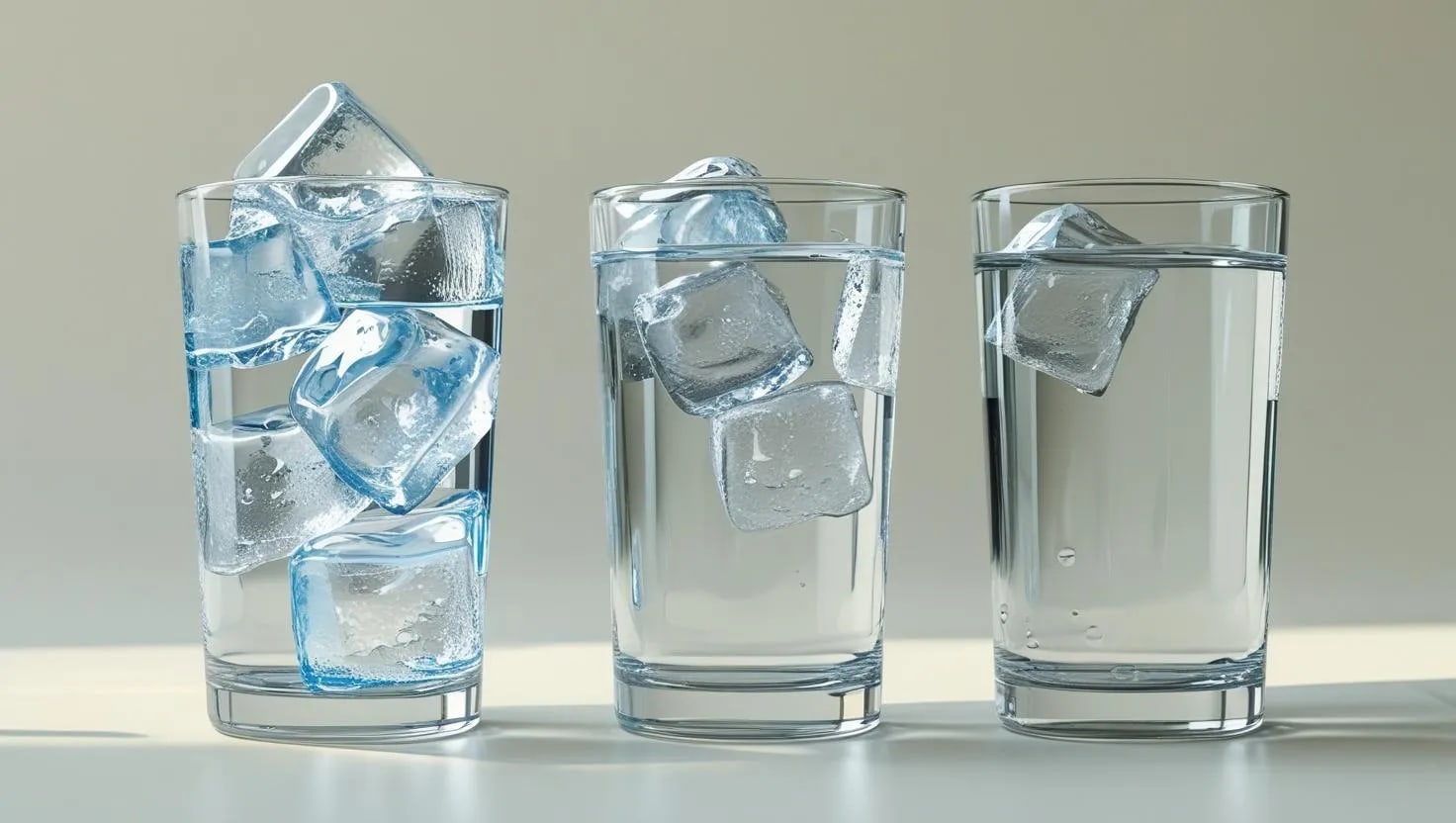 Schmecke Wasser bei 3 Temperaturen