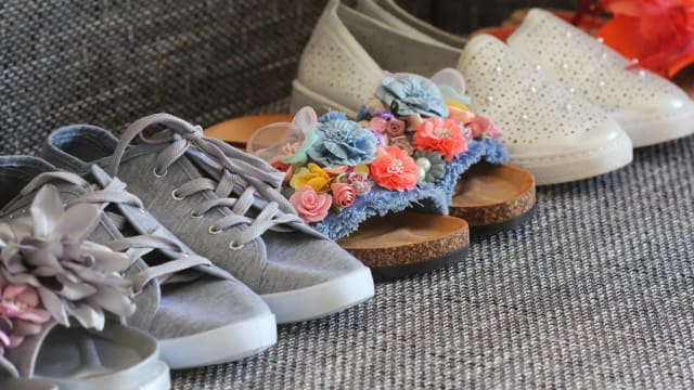 Arrange your shoes in a straight line