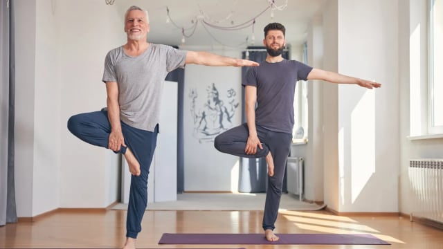 Balance exercises strengthen stabilizing muscles.
