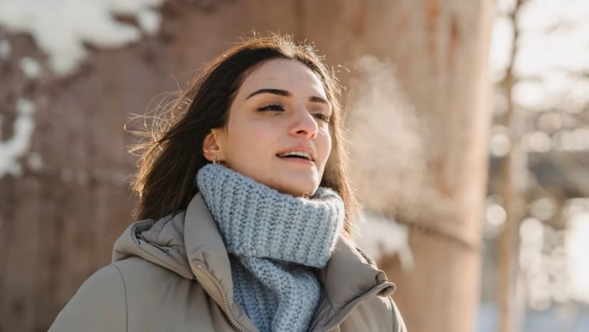 Daily habit: Exhale as if fogging a mirror 5 times (soft 'ha' sound)