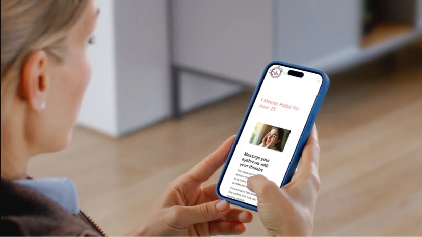 Daily habit: Hold phone with non-dominant hand