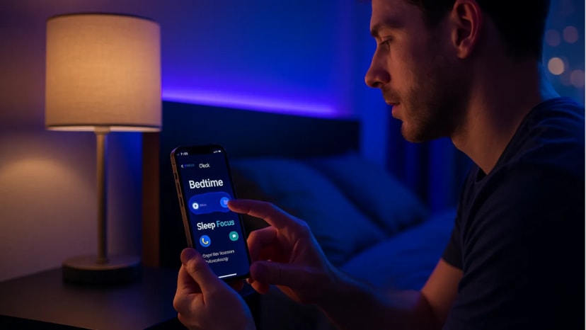 Daily habit: Set a 'Bedtime' focus or downtime mode on your phone