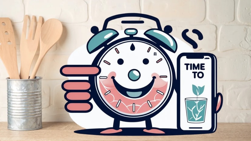 Daily habit: Set a reminder for your next glass of water