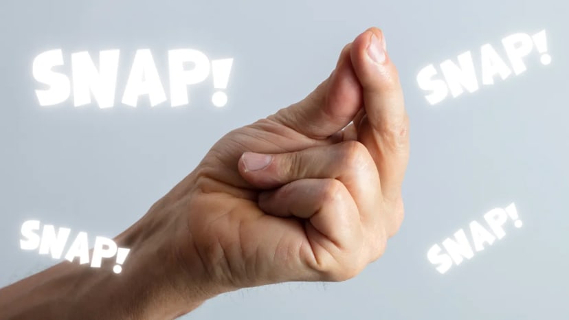 Daily habit: Snap your fingers 20 times fast