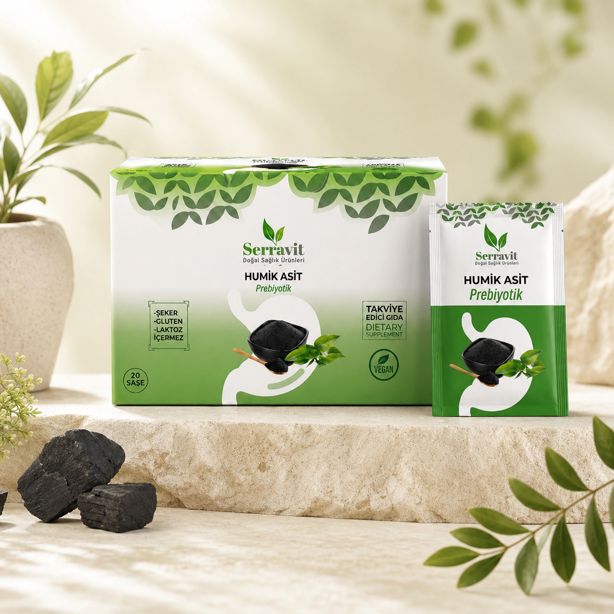 Serravit Humik Asitli Prebiyotik 400 mg/gr 20 Saşe