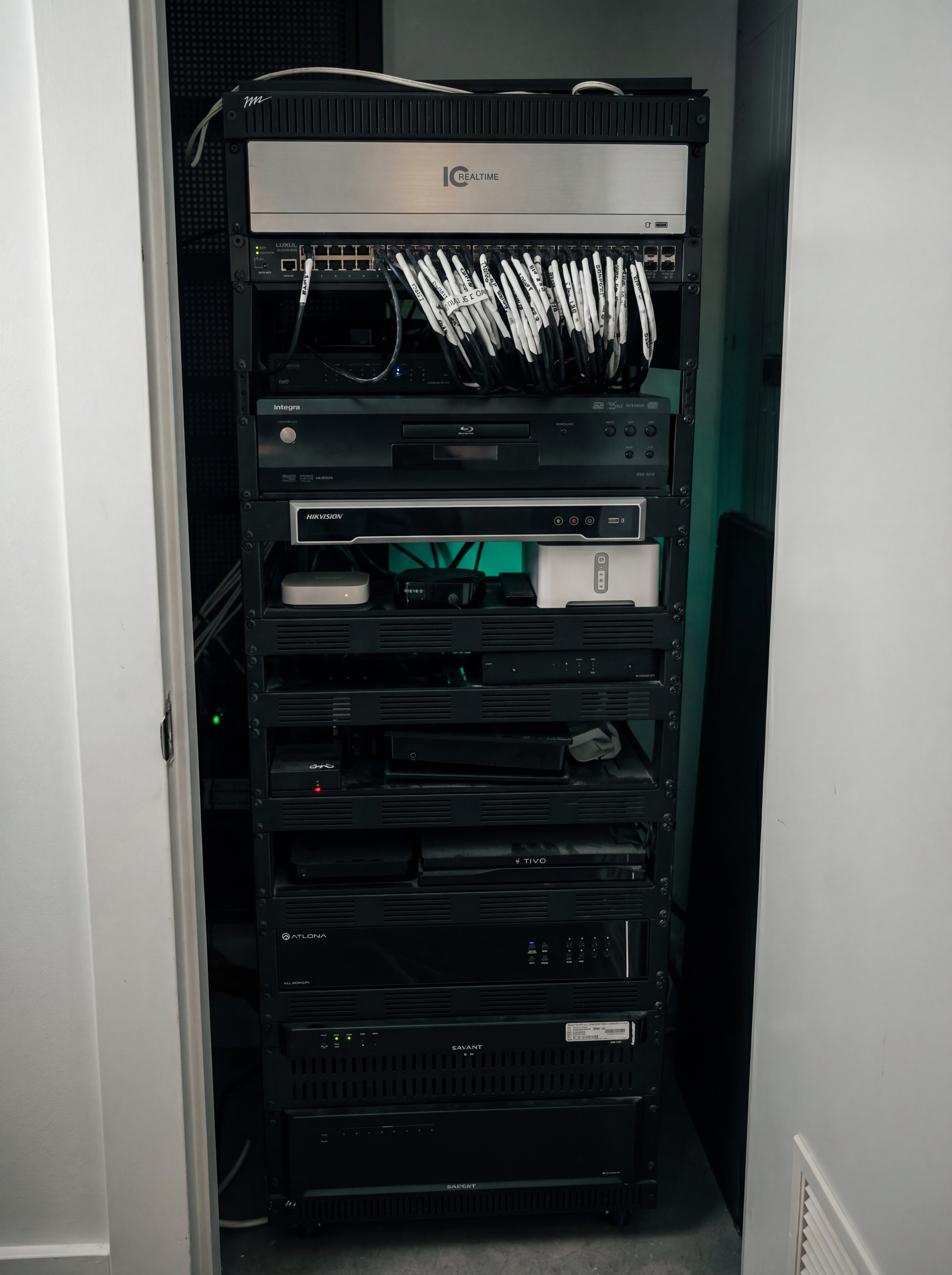 Quiet wiring — clean structured cabling installation in a real Ermine project