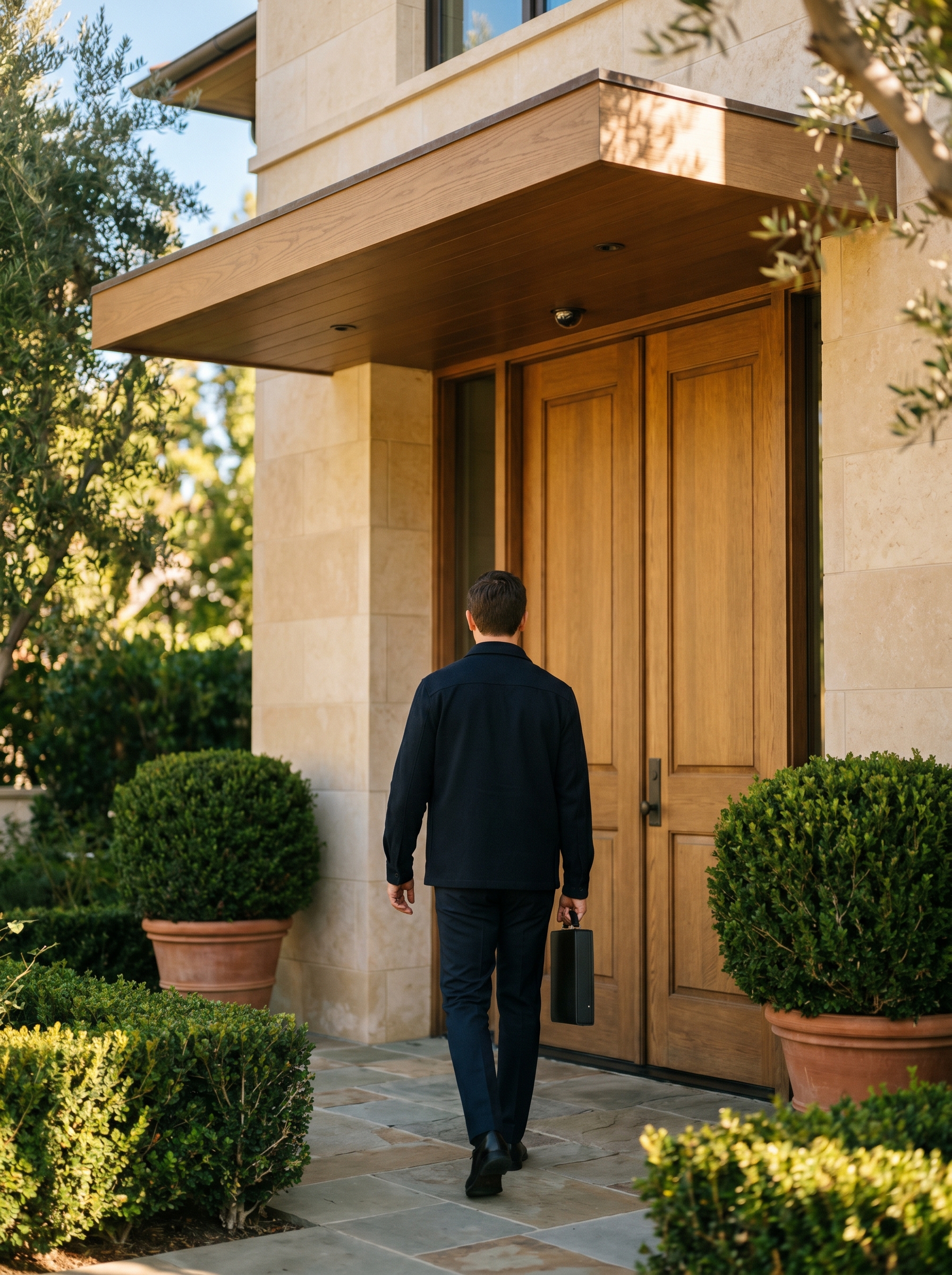 Help on call — Ermine technician arrival at Bel Air residence