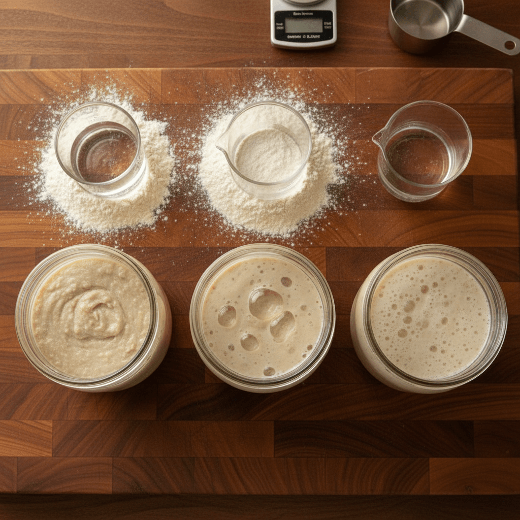 The Starter Jar's Complete Sourdough Hydration Guide: Understanding Water Ratios for Perfect Dough Consistency