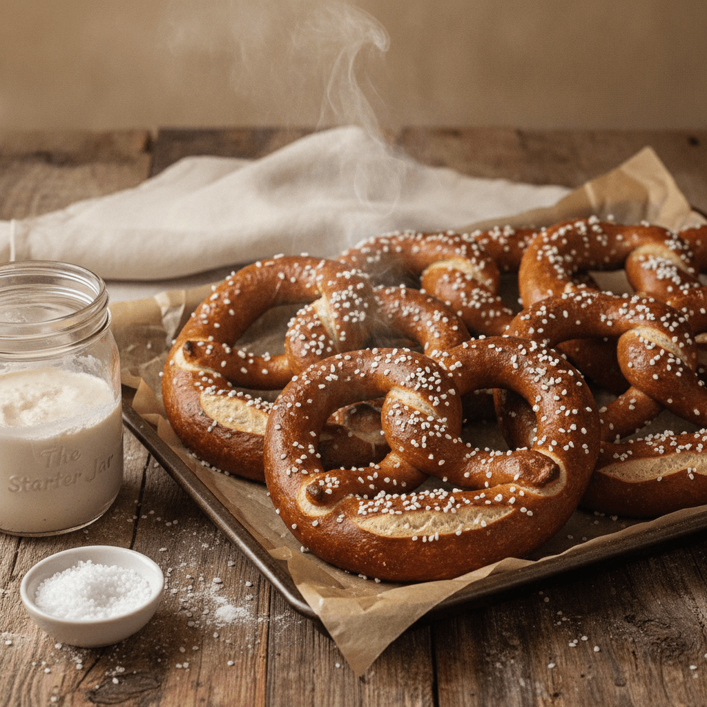 The Starter Jar's Best Authentic Sourdough Pretzels: Chewy, Golden, and Perfectly Lye-Dipped