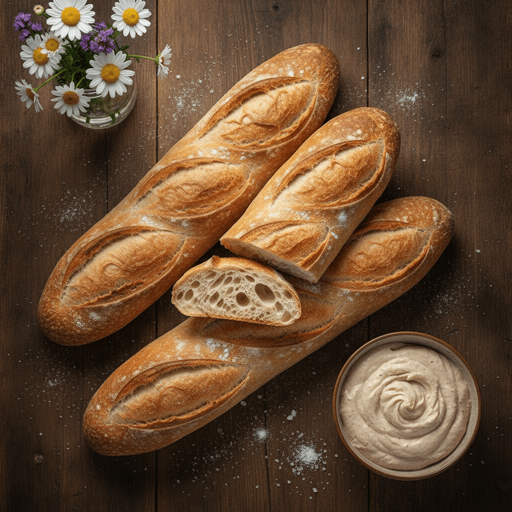 The Starter Jar's Ultimate Sourdough Baguettes: Crispy Crust & Open Crumb