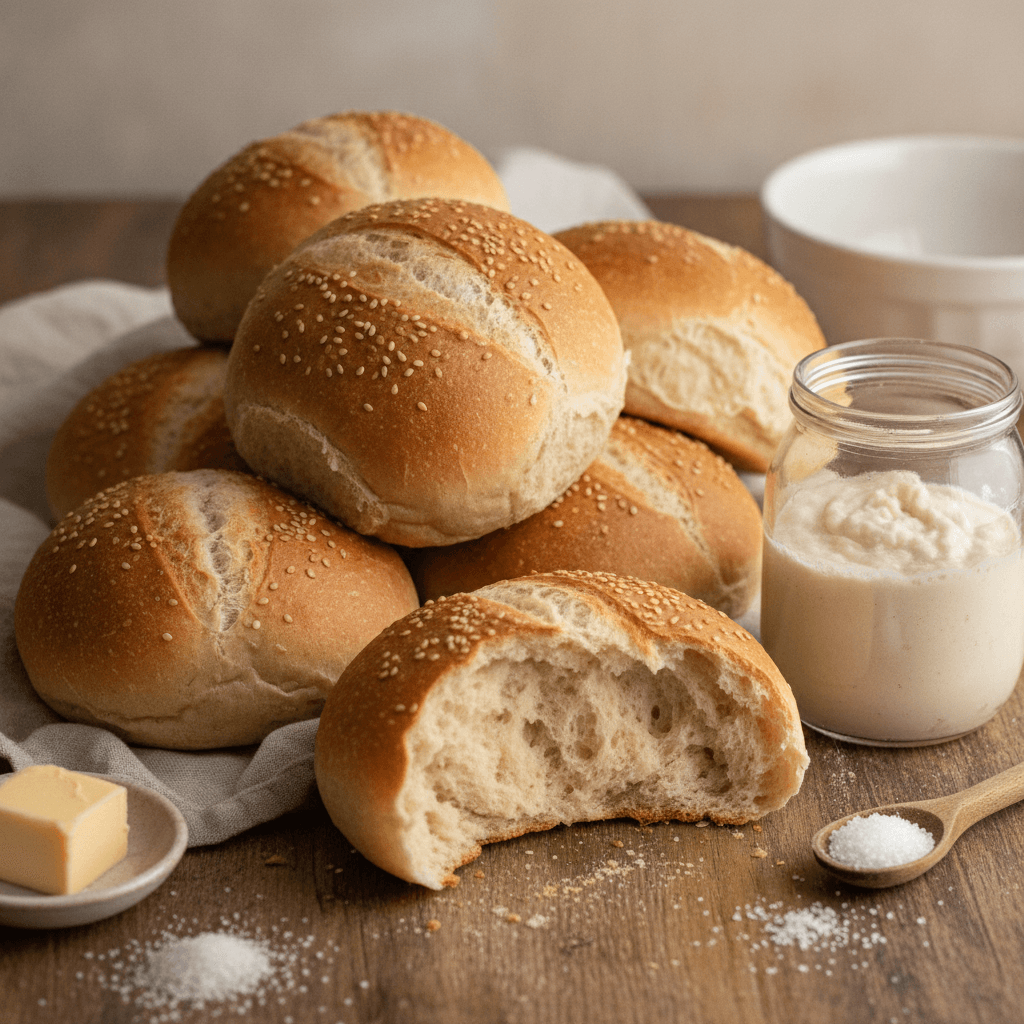 The Starter Jar's Ultimate Sourdough Hamburger Buns: Achieving Soft, Fluffy Perfection